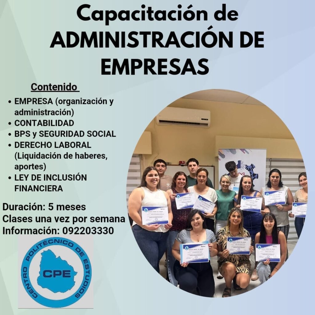 Las empresas necesitan contar con personas que cubran efectivamente sus necesidades. Por eso esta propuesta educativa prepara al alumno, de manera que con
los conocimientos adquiridos pueda desempeñarse con eficiencia en tareas de administración, comercialización, recursos humanos o tener una herramienta para hacer desarrollar u organizar una empresa para una gestión administrativa eficaz.